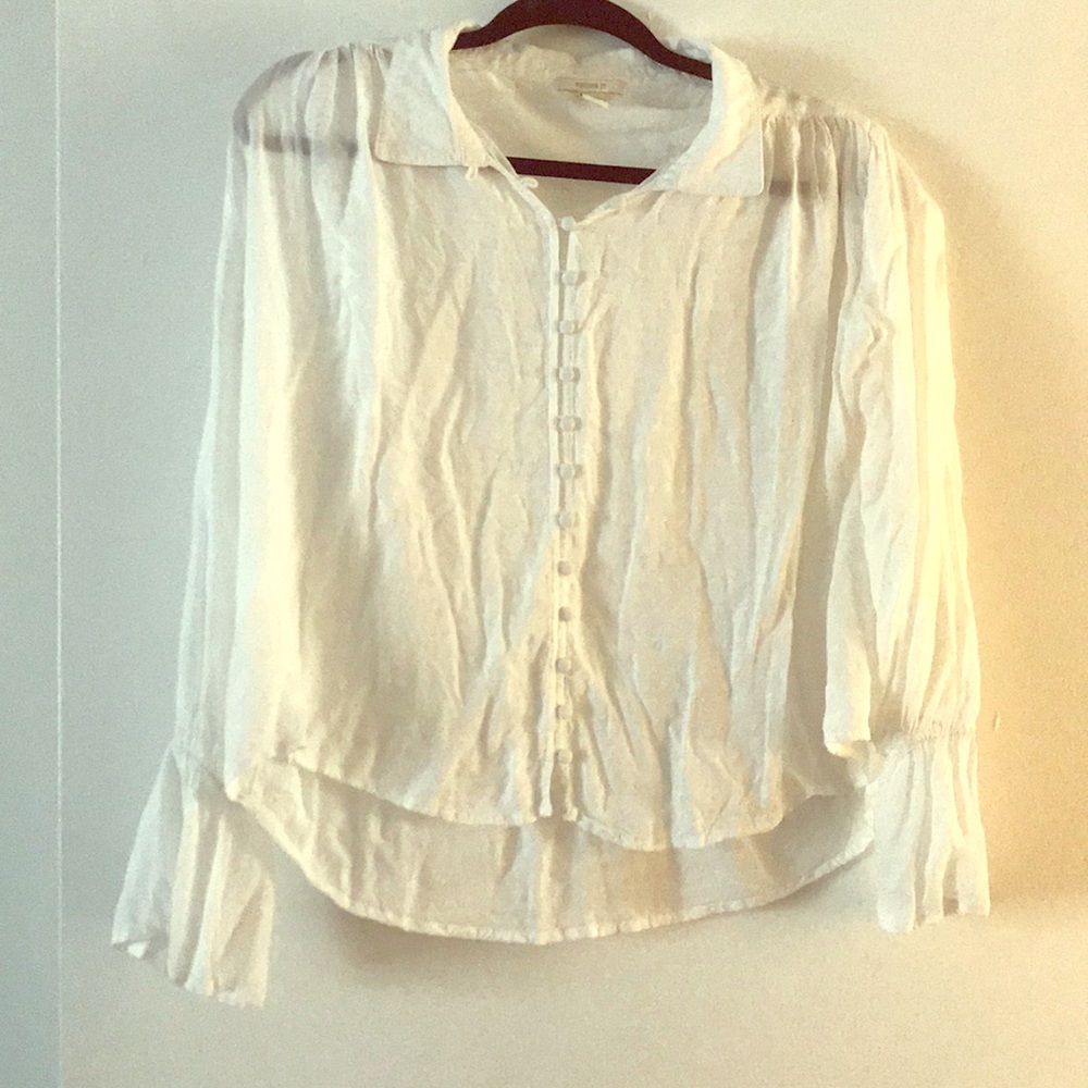 Forever 21 White Peasant Top